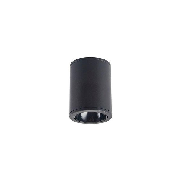 Spot De Sobrepor Nordecor Klor Mini Redondo Led 3w Bivolt Preto 3000k Luz Amarela 6590