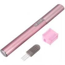 Mini Depilador Elétrico Sobrancelhas - Aparador De Pêlos Caneta Rosa
