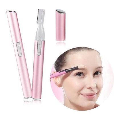 Mini Depilador Elétrico Sobrancelhas Buço Caneta Depiladora Caneta Rosa