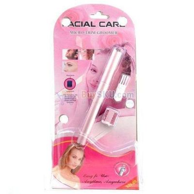 Mini Depilador Elétrico Sobrancelhas - Aparador De Pêlos Caneta Rosa