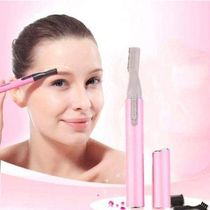 Depilador E Aparador Feminino Sombrancelha Nariz Caneta Rosa