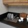 Calha P/ Cozinha Quadrada Lateral Escorredor Inox Embutido