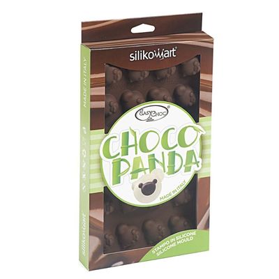 Forma Silicone Panda Chocolate Doce Gourmet Silikomart