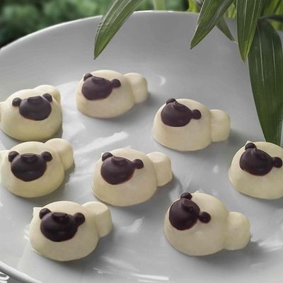 Forma Silicone Panda Chocolate Doce Gourmet Silikomart
