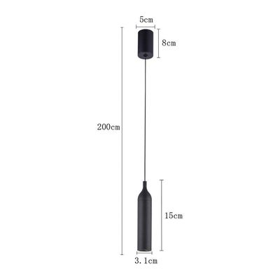 Lustre Pendente Nordecor Wisi 2681 Preto Led Bivolt Preto 2681