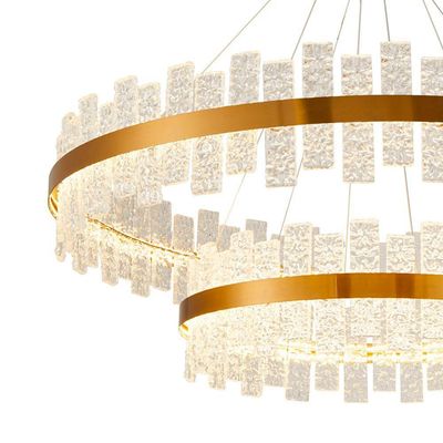 Lustre Pendente Nordecor Lowy 2763 Dourado Brilho Led Bivolt