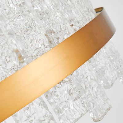 Lustre Pendente Nordecor Lowy 2763 Dourado Brilho Led Bivolt
