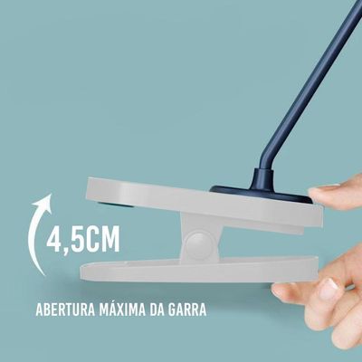 Luminaria De Mesa Com Garra Led Touch Articulavel 3 Cores