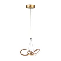 Lustre Pendente Taschibra Dubai 15w Led 25cm Luz Quente 3000k Bivolt Ouro