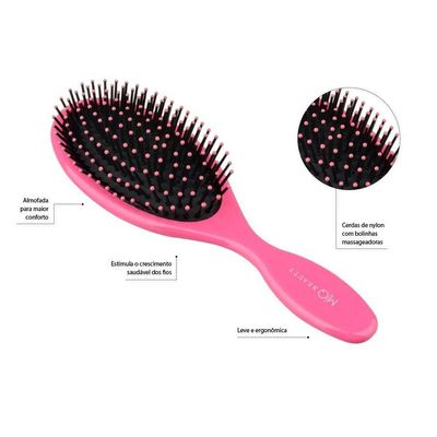 Escova Mq Beauty Oval Media Almofadada Nylon 05.018