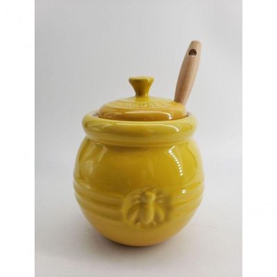 Meleira Com Pegador Em Cerâmica 15cm 450ml Le Creuset Amarelo