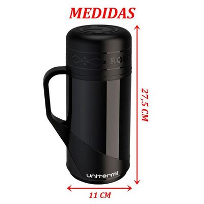 Kit 2 Garrafa Térmica Mesa Roma Tradição Café Com Leite 1l