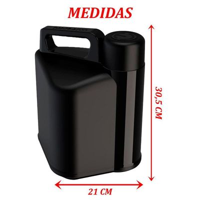 Garrafão Botijão Térmico Turim Cinza 5l Agua Café Chá Suco
