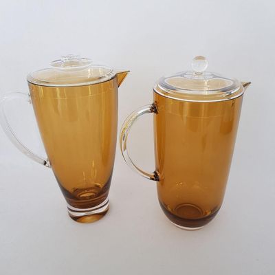 Jarra Em Acrílico Caramelo Ambar 2 Litros