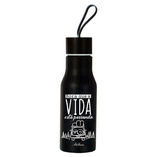 Garrafa Inox 460Ml Com Frase - Art Brink