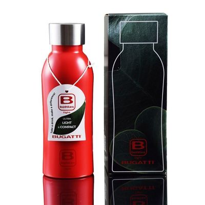Garrafa Térmica Squeeze 530ml água Vermelha Light Bugatti