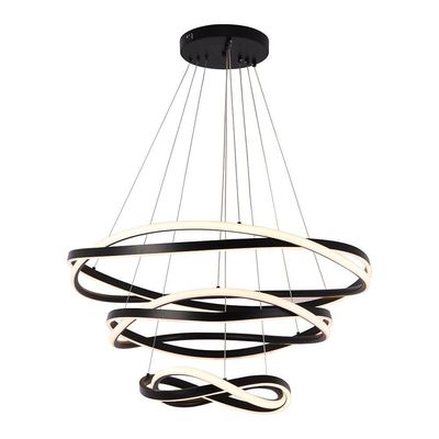 Lustre Pendente Nordecor Euni Odi 2879 Preto Led Bivolt