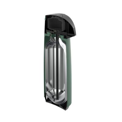Garrafa Térmica Tramontina Exata Em Plástico Verde Com Ampola De Vidro 1,8 L