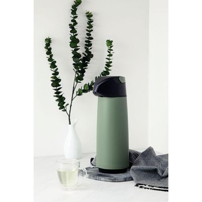 Garrafa Térmica Tramontina Exata Em Plástico Verde Com Ampola De Vidro 1,8 L