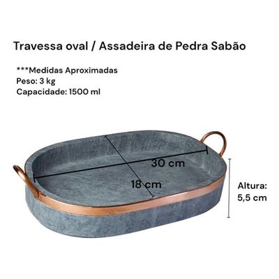 Jogo De Panelas Pedra Sabão Premium 6 Peças