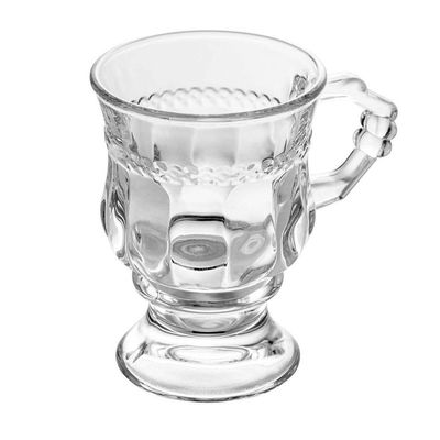 Jogo 8 Caneca De Café 117ml Hanover Vidro Cristalino Transparente Xícara Em Casa Tem