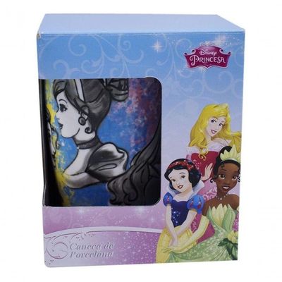 Caneca Princesas Porcelana 400ml Disney Original
