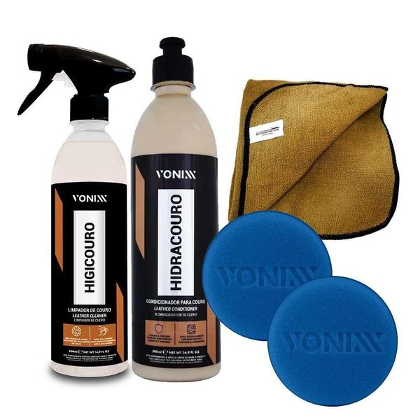 Kit Limpar E Hidratar Couro Vonixx Higicouro + Hidracouro