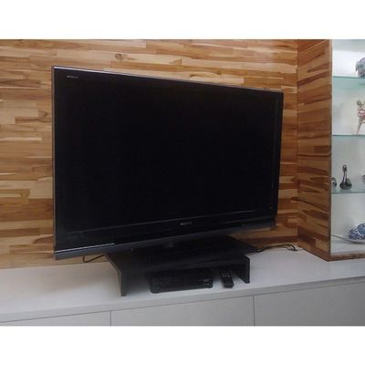 Suporte De Mesa Base Giratório Com Nicho 360° Para Monitor Tv Preto