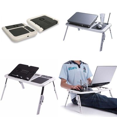 Mesa Notebook Com 2 Coolers Usb Dobrável Cama Sofa E-table Tmt
