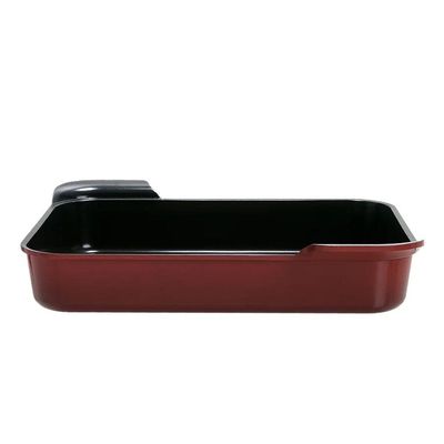 Assadeira Grande Neoflam Aluminio Vermelha - 44Cm/6,0L