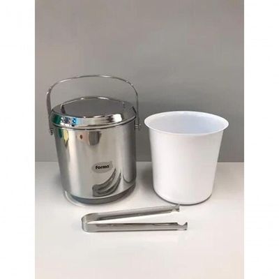 Balde De Gelo Inox Pinça E Container 2,3l Forma 807909