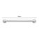 Barra De Apoio Astra Bp36-6 Com 60cm Branco