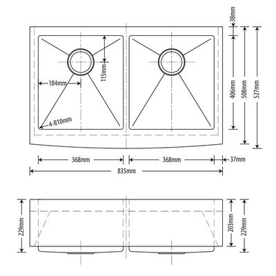 Kit Cuba Dupla Sa202 + Válvula Com Cesto Aço Inox