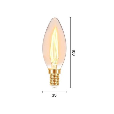 Lâmpada Led Taschibra Filamento Vintage Vela B35 3w E14 220v 11080683