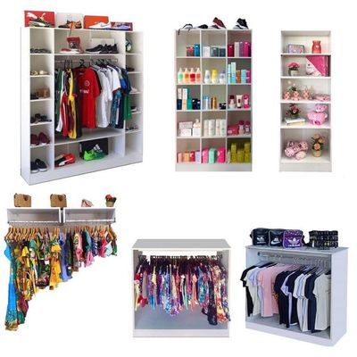 Closet Modulado com Armários Araras e Balcão Arara
