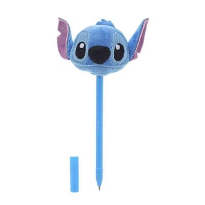 Caneta Esferográfica Azul 0.7 Com Pelúcia Do Stitch Molin Stitch