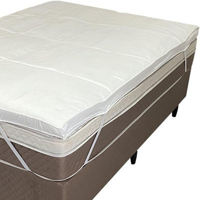 Pillow Top Solteiro Dupla Face 200 Fios 6cm 88x188cm Branco