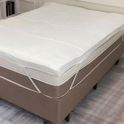 Pillow Top Solteiro Dupla Face 200 Fios 6cm 88x188cm Branco