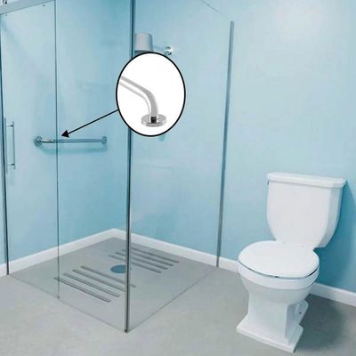 Barra Alça Apoio Kit 5 Uni Aço Inox 50 Cm Acessibilidade