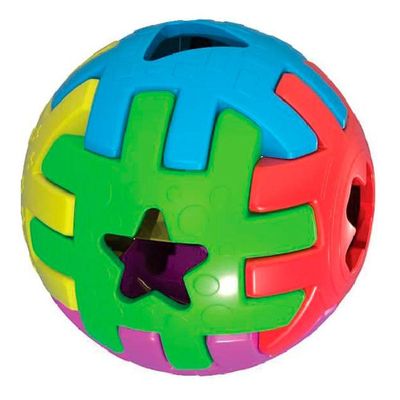 Brinquedo Educativo 1 Ano Bola Bebês Encaixar Kendy 18cm