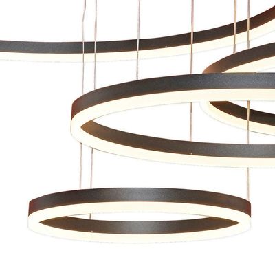 Lustre Pendente Sindora Dcd03195 Preto Led Bivolt