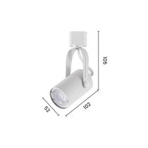 Spot Direcionável Para Trilho Eletrificado Astraled Columba Mr16 Gu10 Bivolt Branco St-7738