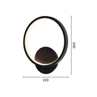 Arandela Sindora Dcb03052 Led Preta Bivolt