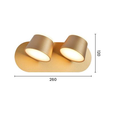 Arandela Sindora Dcb03080 Led Dourada Bivolt