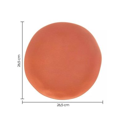 Prato Raso De Bambu E Pp Organic 26,5cm Lyor Cor:marrom