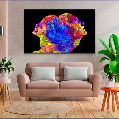 Quadro Decorativo Faces Color