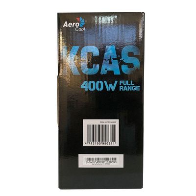 Fonte Gamer Aerocool Kcas 400w 80 Plus White Full Range Pfc Ativo