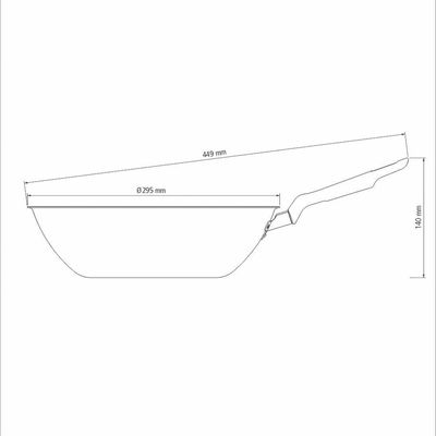 Frigideira Wok Em Aluminio Com Revestimento Interno E Externo Antiaderente Starflon Max Grafite 28Cm