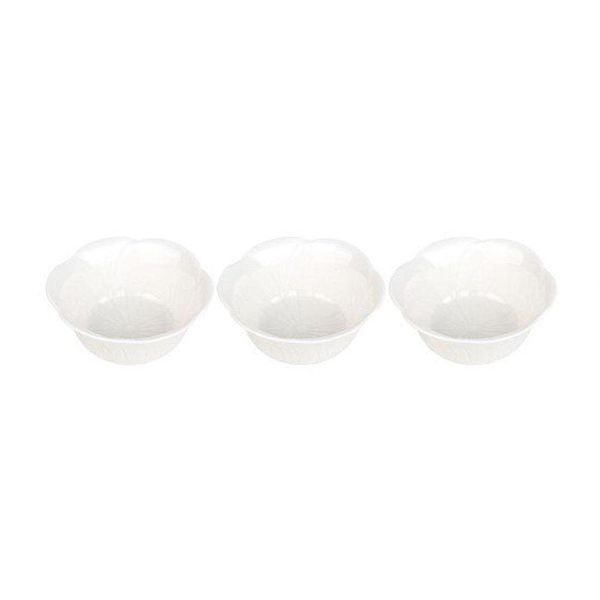 Conjunto Com 03 Petisqueiras De Porcelana Pcln-082 - Haüskraft