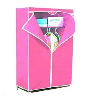 Guarda Roupa Cabideiro Multifuncional Dobravel Praia Rosa
